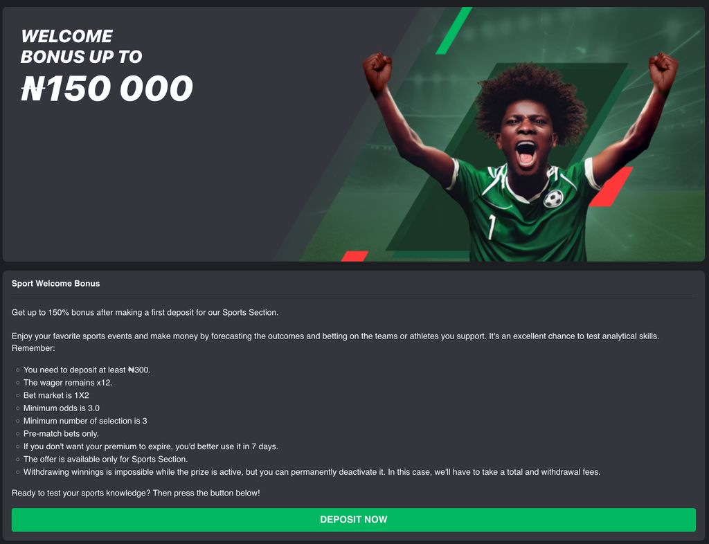 Sport Welcome Bonus conditions at Surebet247